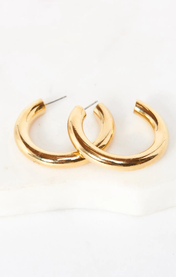 Show Me Your Mumu Canyon Tube Hoops ~ 14K Gold Plated 5 Show Me Your Mumu Canyon Tube Hoops ~ 14K Gold Plated