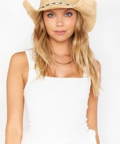 Show Me Your Mumu New Mu Straw Cowboy Hat ~ Natural