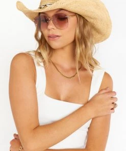 Show Me Your Mumu New Mu Straw Cowboy Hat ~ Natural 11 Show Me Your Mumu New Mu Straw Cowboy Hat ~ Natural