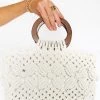 Show Me Your Mumu Macrame Bag ~ Floral Ivory Accessories