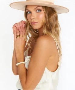 Show Me Your Mumu New Mu Jonesy Wood Stretch Bracelet ~ Bone Beaded