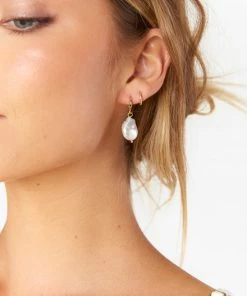 Show Me Your Mumu Pearl Drop Earrings ~ 18K Gold Plated