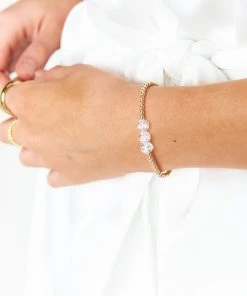 Show Me Your Mumu Erica Woolston MRS Bracelet ~ Gold/Clear Beaded 7 Show Me Your Mumu Erica Woolston MRS Bracelet ~ Gold/Clear Beaded