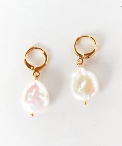 Show Me Your Mumu Pearl Drop Earrings ~ 18K Gold Plated