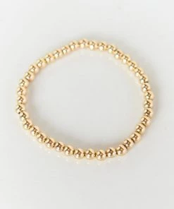 Show Me Your Mumu Jonesy Wood Stretch Bracelet ~ 14K Gold Filled Beaded