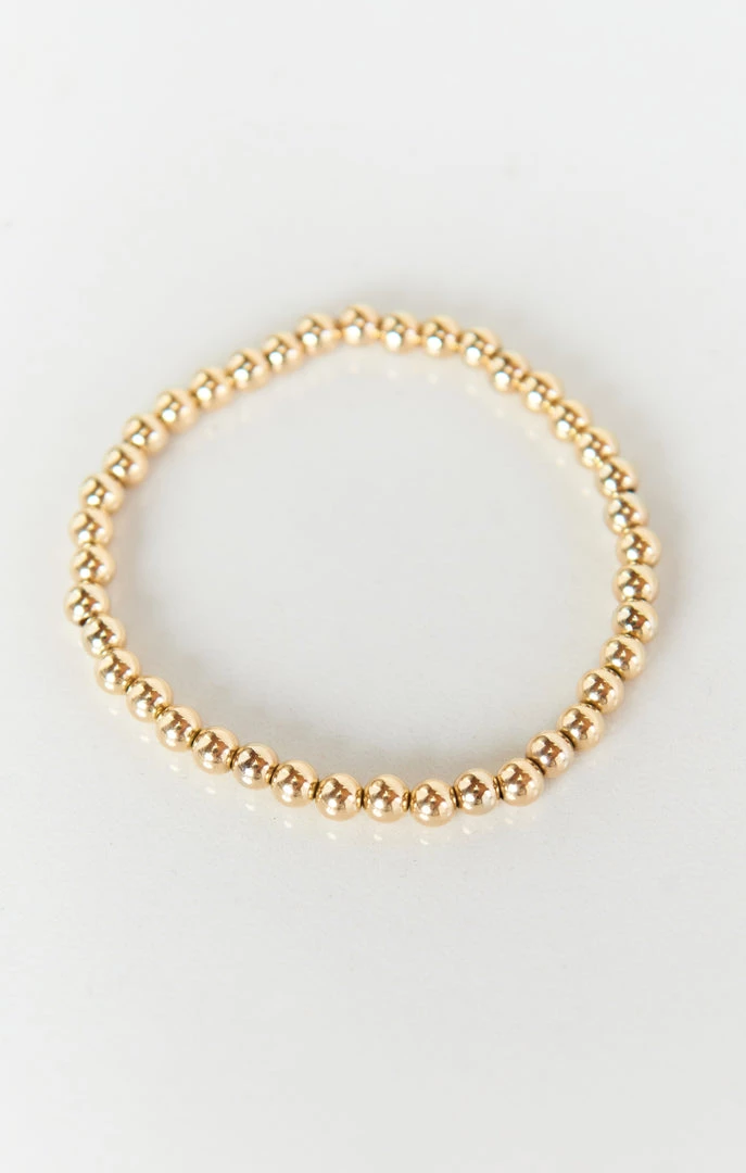 Show Me Your Mumu Jonesy Wood Stretch Bracelet ~ 14K Gold Filled Beaded 3 Show Me Your Mumu Jonesy Wood Stretch Bracelet ~ 14K Gold Filled Beaded