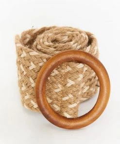 Show Me Your Mumu Lyla Woven Belt ~ Natural/White New Mu