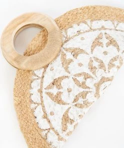 Show Me Your Mumu Nicola Straw Bag ~ Natural/White New Mu 10 Show Me Your Mumu Nicola Straw Bag ~ Natural/White New Mu