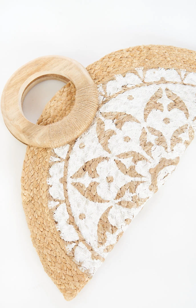 Show Me Your Mumu Nicola Straw Bag ~ Natural/White New Mu 4 Show Me Your Mumu Nicola Straw Bag ~ Natural/White New Mu