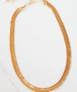Show Me Your Mumu Thick Snake Chain Necklace ~ Gold