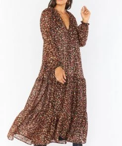 Show Me Your Mumu Birdie Maxi Dress ~ Midnight Floral New Mu