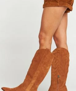 Show Me Your Mumu Accessories Dolce Vita Solei Western Boot ~ Brown
