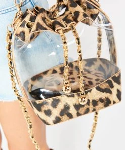 Show Me Your Mumu Madly Yours The Bella Gameday Bucket Bag ~ Leopard