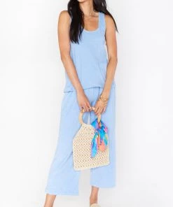 Show Me Your Mumu Homebody Set ~ Periwinkle Terry Tops