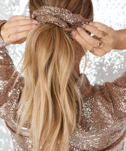 Show Me Your Mumu New Mu Super Scrunchie ~ Silver Confetti