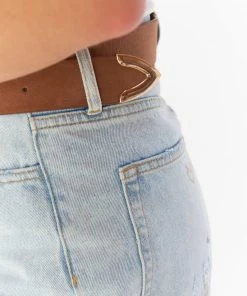 Show Me Your Mumu New Mu Selina Faux Suede Belt ~ Taupe