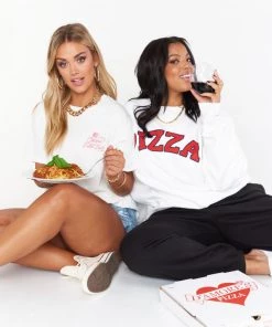 Show Me Your Mumu Stanley Sweatshirt ~ Pizza Graphic New Mu