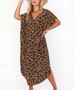 Show Me Your Mumu Worldly Caftan ~ Caramel Cheetah New Mu