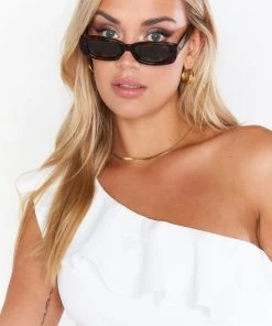Show Me Your Mumu New Mu Banbè Eyewear The Bella Sunglasses ~ Brown Tort