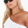 Show Me Your Mumu Banbè Eyewear The Alessandra Sunglasses ~ Black & Smoke New Mu