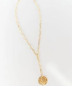Show Me Your Mumu Gorjana Ana Coin Necklace ~ 18K Plated Gold New Mu