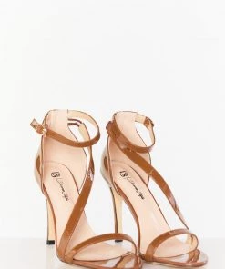 Show Me Your Mumu New Mu Diverse Style Crossover Strap Heel ~ Cinnamon
