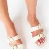 Show Me Your Mumu Billini Alaia Buckle Sandals ~ White Clay Accessories 1 Show Me Your Mumu Billini Alaia Buckle Sandals ~ White Clay Accessories