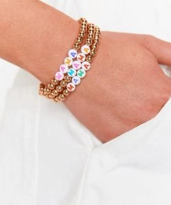 Show Me Your Mumu Mama Bracelet ~ Gold Beaded New Mu