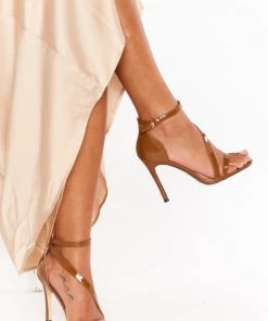 Show Me Your Mumu New Mu Diverse Style Crossover Strap Heel ~ Cinnamon