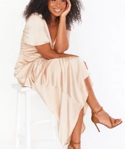 Show Me Your Mumu New Mu Diverse Style Crossover Strap Heel ~ Cinnamon