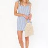 Show Me Your Mumu Throw And Go Tie Mini ~ She Sails Stripe New Mu