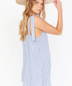 Show Me Your Mumu Throw And Go Tie Mini ~ She Sails Stripe New Mu