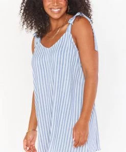 Show Me Your Mumu Throw And Go Tie Mini ~ She Sails Stripe New Mu