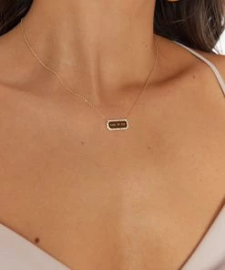 Show Me Your Mumu Rhinestone Ride Or Die Necklace ~ 14K Gold Plated Accessories