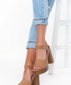 Show Me Your Mumu Steve Madden Kye Platform Heel ~ Tan Nubuck