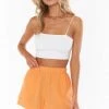 Show Me Your Mumu New Mu Hendrix Shorts ~ Orange