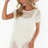Show Me Your Mumu New Mu Cleo Coverup ~ White Crochet