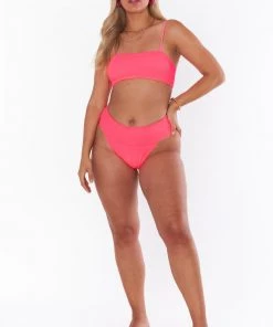 Show Me Your Mumu New Mu Del Rey Bottom ~ Neon Pink Scrunch