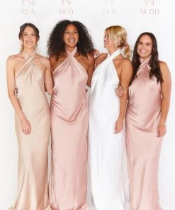 Show Me Your Mumu Jasmine Halter Maxi Dress ~ Rose Gold Luxe Satin 14 Show Me Your Mumu Jasmine Halter Maxi Dress ~ Rose Gold Luxe Satin