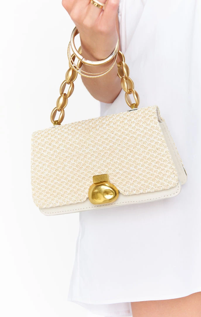 Show Me Your Mumu New Mu Agnes Woven Bag ~ Beige 8 Show Me Your Mumu New Mu Agnes Woven Bag ~ Beige