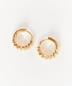 Show Me Your Mumu Luv AJ Sofia Huggie Earrings ~ Gold