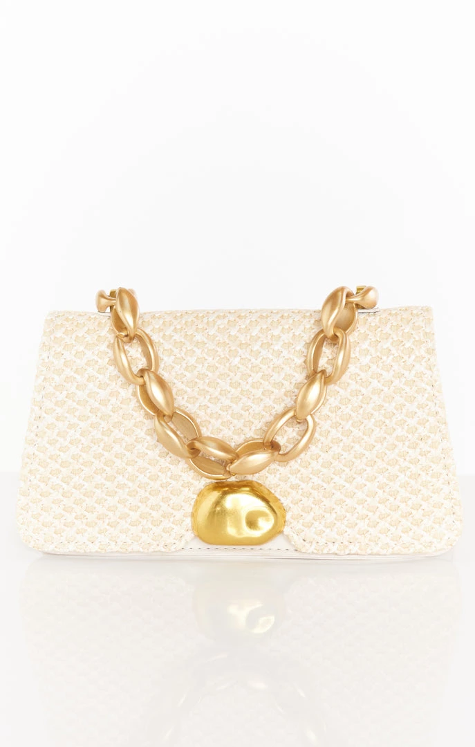 Show Me Your Mumu New Mu Agnes Woven Bag ~ Beige 4 Show Me Your Mumu New Mu Agnes Woven Bag ~ Beige