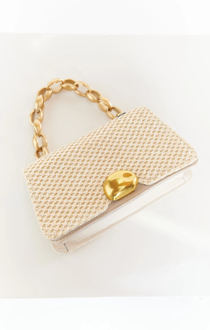 Show Me Your Mumu New Mu Agnes Woven Bag ~ Beige 6 Show Me Your Mumu New Mu Agnes Woven Bag ~ Beige