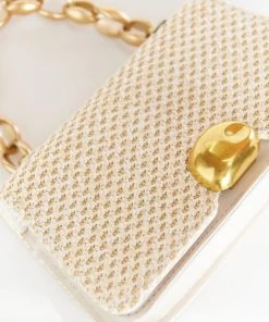 Show Me Your Mumu New Mu Agnes Woven Bag ~ Beige