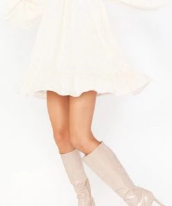 Show Me Your Mumu New Mu Billini Laurie Tall Boot ~ Blush Croc