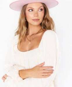 Show Me Your Mumu Lack Of Color Stardust Rancher Hat ~ Light Pink New Mu 18 Show Me Your Mumu Lack Of Color Stardust Rancher Hat ~ Light Pink New Mu