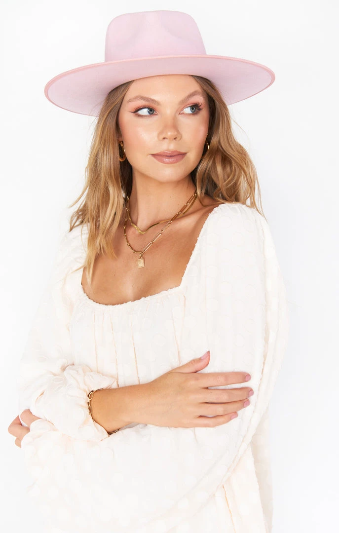 Show Me Your Mumu Lack Of Color Stardust Rancher Hat ~ Light Pink New Mu 8 Show Me Your Mumu Lack Of Color Stardust Rancher Hat ~ Light Pink New Mu