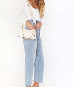 Show Me Your Mumu Billini Lola Shoulder Bag ~ Bone New Mu