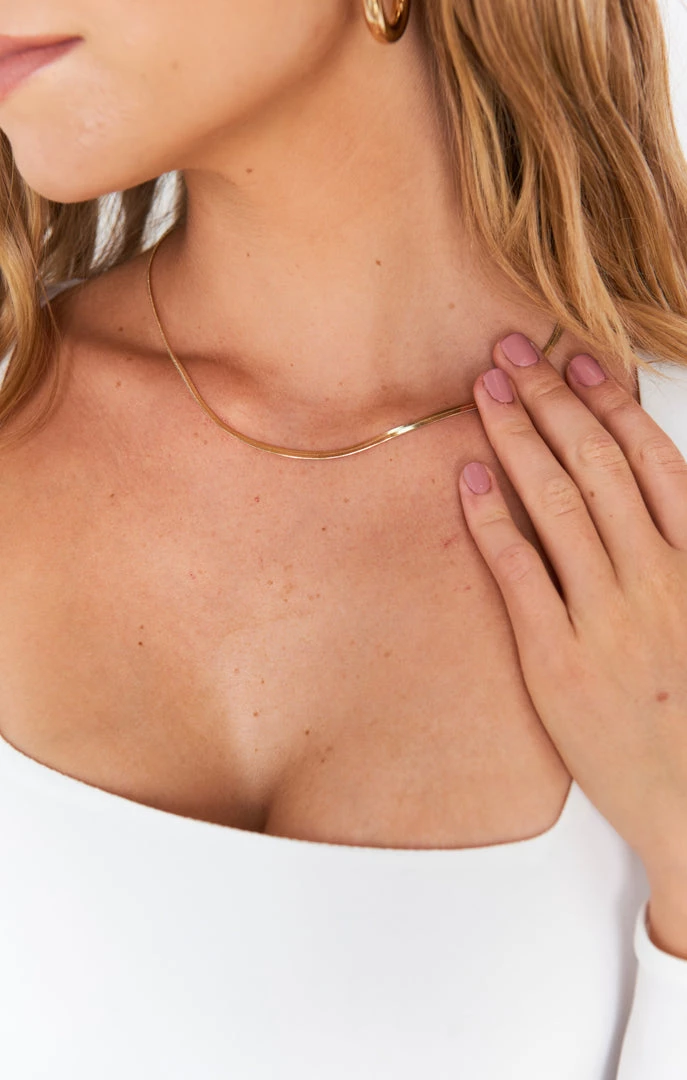 Show Me Your Mumu Adira Snake Chain Necklace ~ Gold New Mu 3 Show Me Your Mumu Adira Snake Chain Necklace ~ Gold New Mu