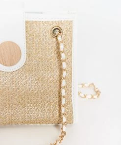 Show Me Your Mumu Maree Straw Bag ~ Natural/White New Mu